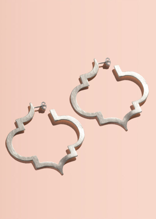 Helia-Ornament-Creolen-silber