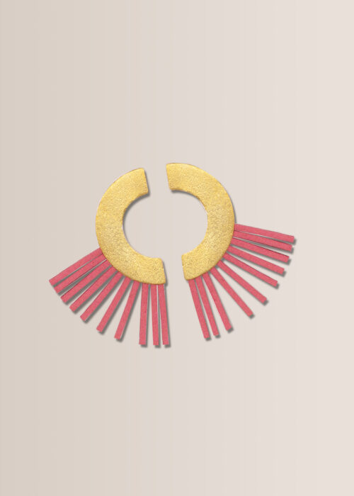 Carrie-Ohrringe-gold-rosa-leder