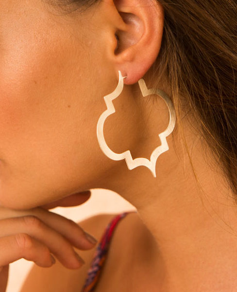 Helia-Hoops-silber-Model