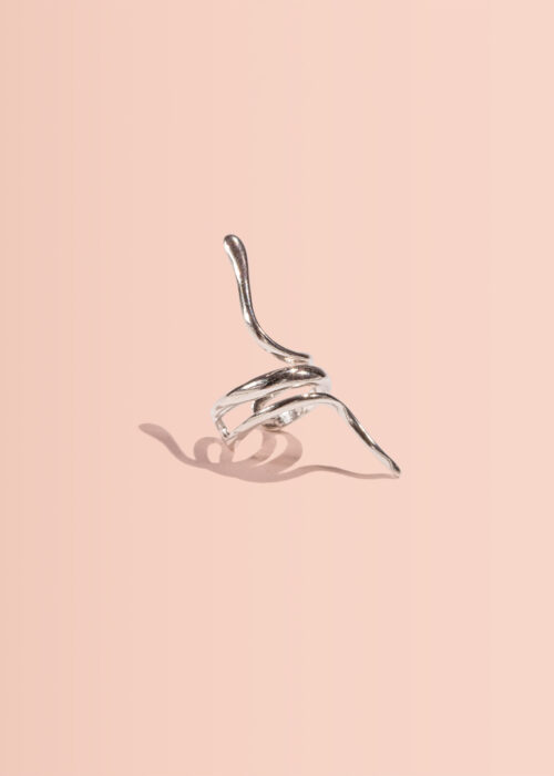 Zoe-Schlange-Earcuff-silber