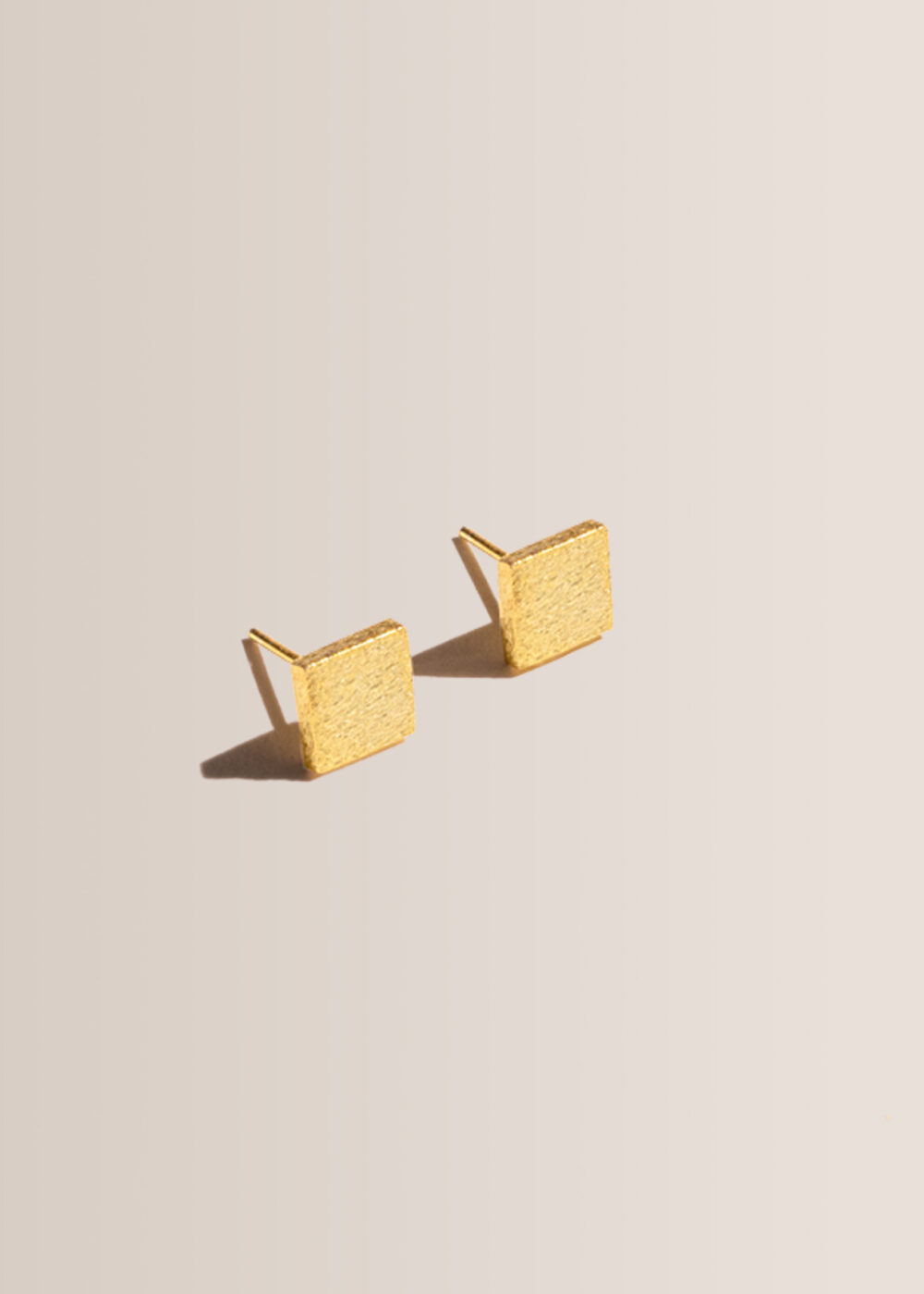 Quadrat-Ohrringe-Stecker-gold