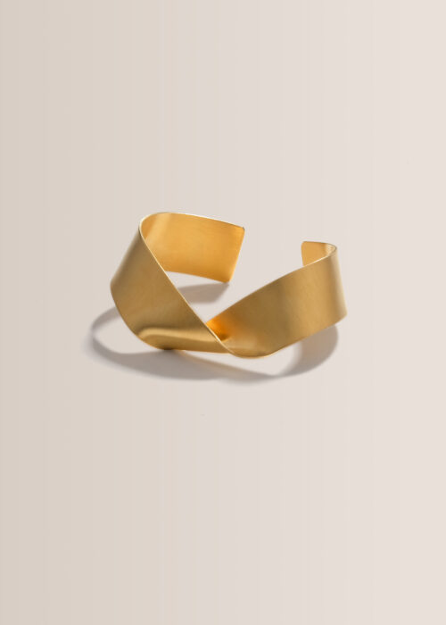 Clara-Armreif-gold-matt