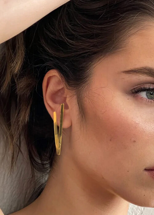 Celine-Ohrringe-gold-V-Form