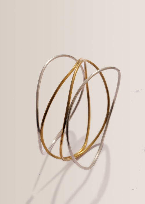 Armreif Amelie gold silber mix